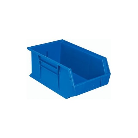Quantum Storage Systems Hang & Stack Storage Bin, Plastic, Blue, 12 PK QUS241BL